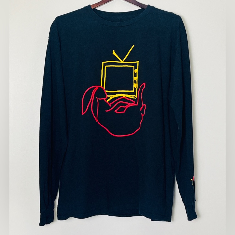 Harry Styles Love On Tour Shirt‎ Men’s Large Black LS Bunny TV Concert Band Tee